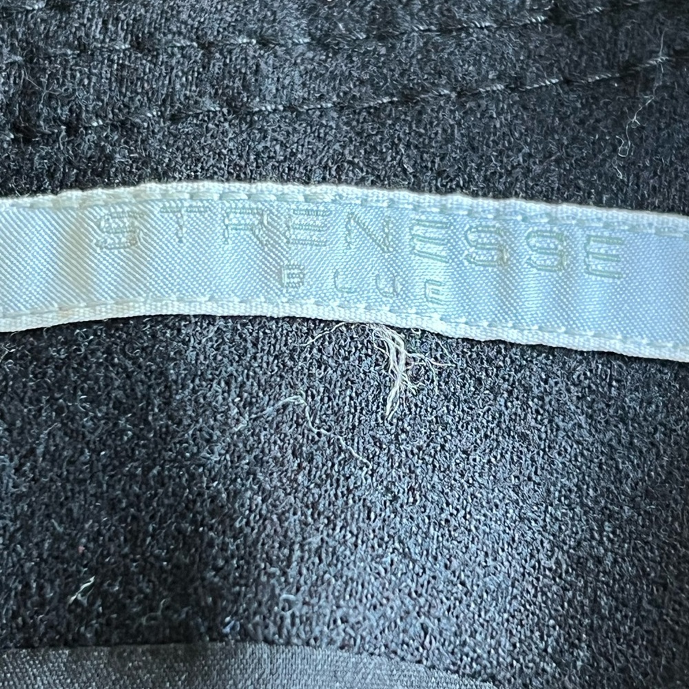 Strenesse Blue wool dress with burn out design sz. 4 - Picture 5 of 7